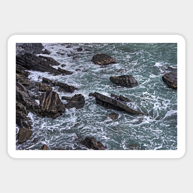 High Tide and Rock Formation Sticker by avrilharris